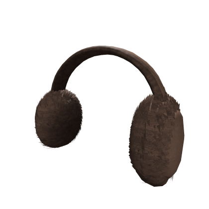 Autumn brown fluffy earmuffs
