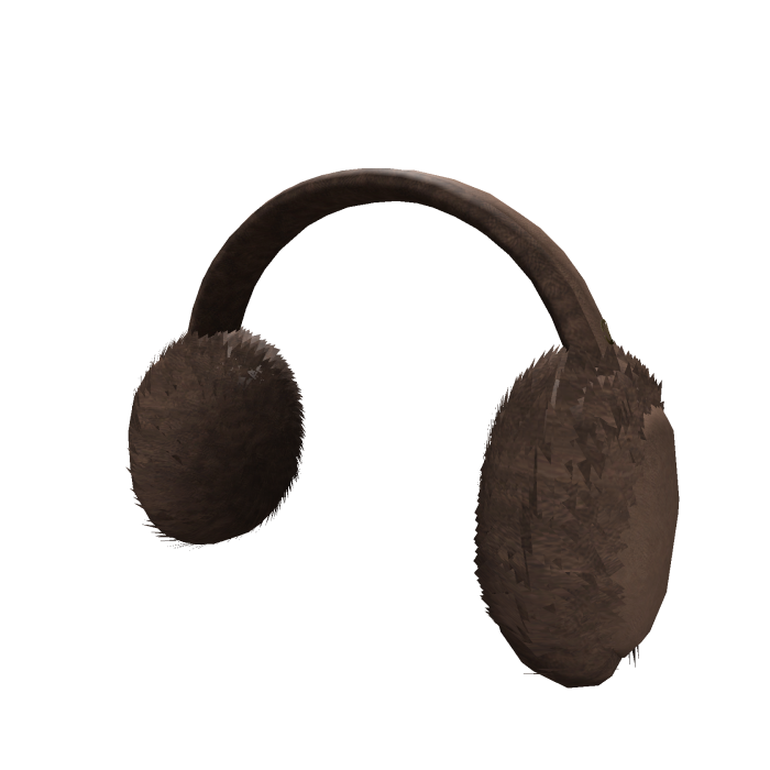 Autumn brown fluffy earmuffs