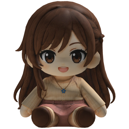 Pelucia Akane anime Cabeça
