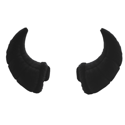 black plush horn