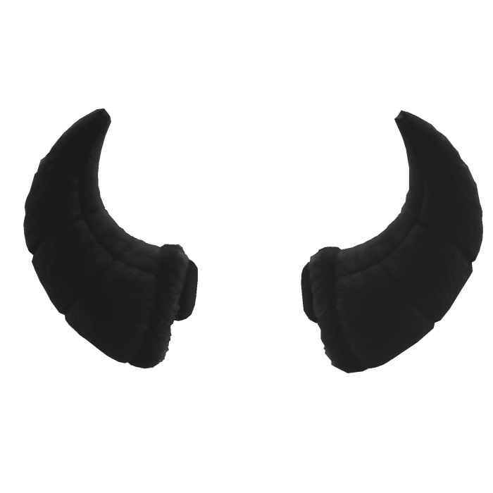 black plush horn