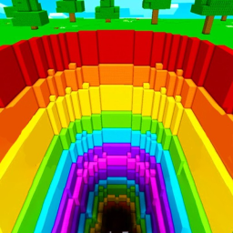 🌈 Fall 99999 Rainbow Spiral! Parkour Obby