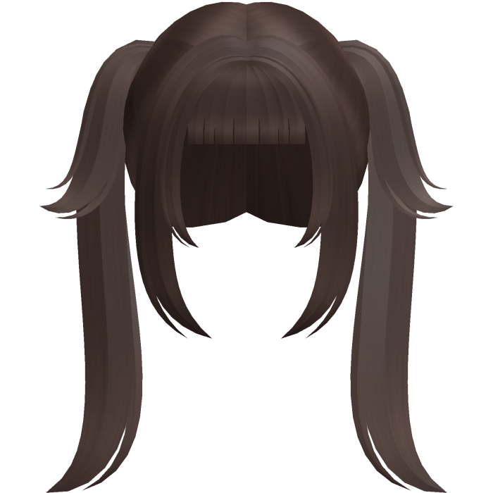 brown cute neat moe anime pigtails