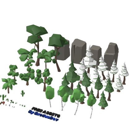 [New!] Low Poly Trees Nature Forest Stylized Game 