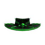 Neon Green Skullspires Outlaw Hat