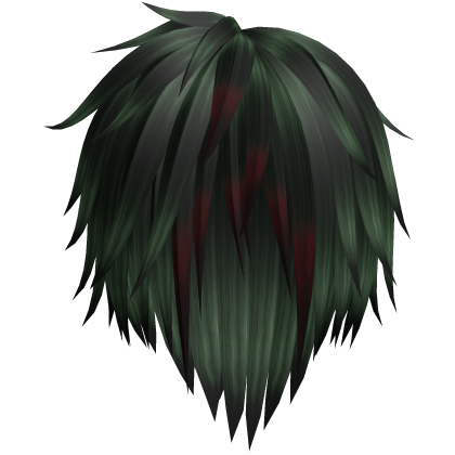 Zombie Green Long Fluffy Spiky Anime VKei Hair 49.