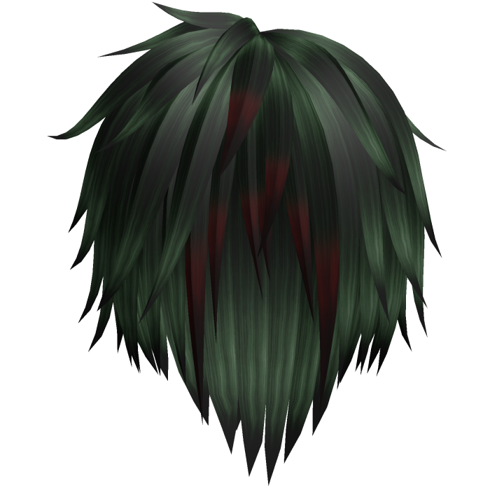Zombie Green Long Fluffy Spiky Anime VKei Hair 49.