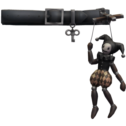 Black Jester Puppet Belt Roblox item