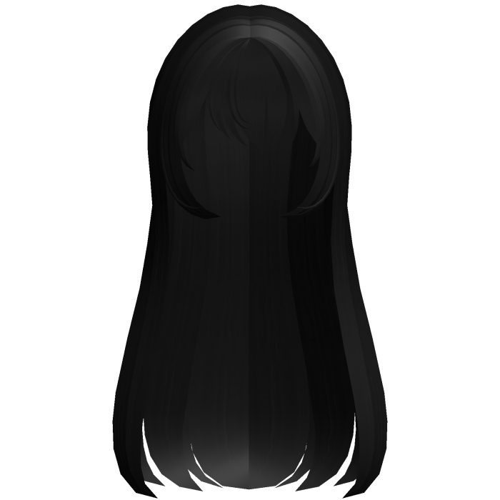 Flowy Emo Long Hair in Black