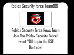 Roblox Security Force News Division