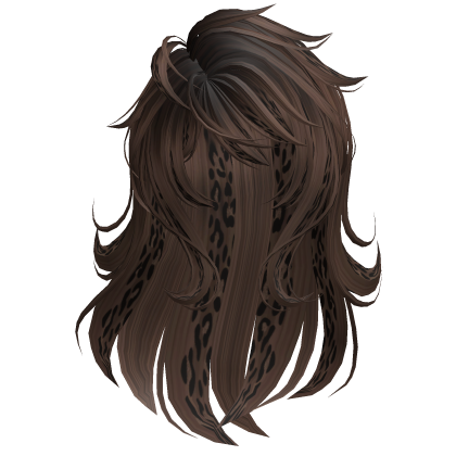 Windy Warrior Messy Anime Wolfcut (Brown Cheetah)