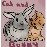 CAT AND BUNNY!!!