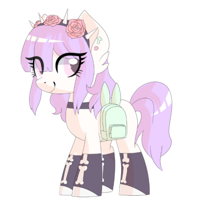 Pastel Goth - Pony OC Roblox decal