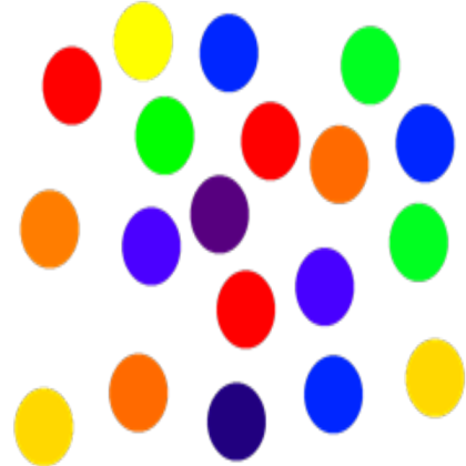 Transparent Rainbow Dots Roblox decal