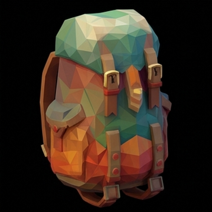 LOW POLY BACKPACK  preview 2