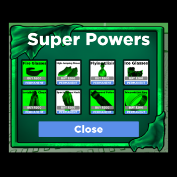 Super Powers Menu