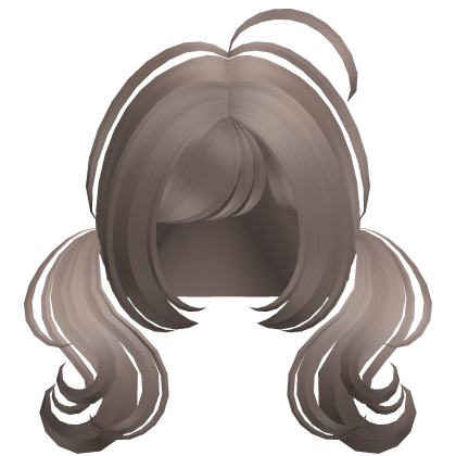 ♡꒱ cutesy dust brown low wavy baby pigtails Roblox item