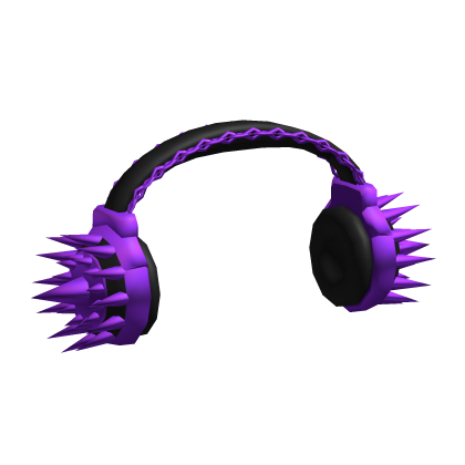 Purple Spikey Headphones - Roblox
