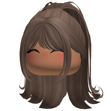 Preppy Anime Swirly Ponytail Girl Hair (Brown) Roblox item