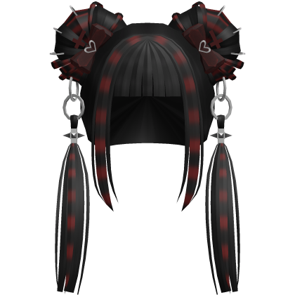 Gothic Twin Tails In Black & Red