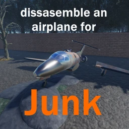 dissasemble an airplane for junk icon