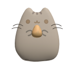 Gato Pusheen faminto