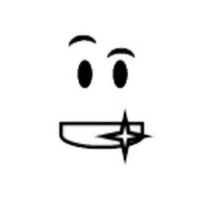 Shiny teeth face Roblox decal