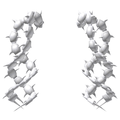 (＾_#) white centipede addon pigtail curls  Roblox item