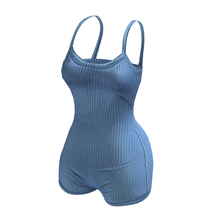 Y2K Gym Bodysuit - Blue thumbnail