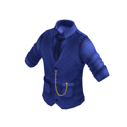 Waistcoat | Rolled up Shirt | Blue