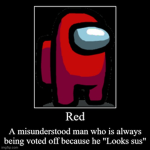 Red be looking sus