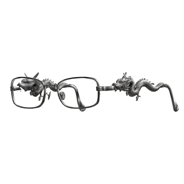 Silver Dragon Chrome Glasses