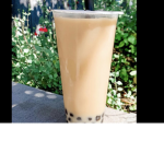 Pink boba Tea