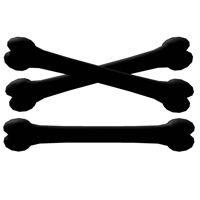 Black Bone Hair Clip 