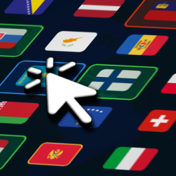 Click the Flag 🌍 icon