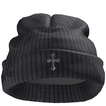 Chrome Cross Worn Beanie