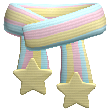 pastel rainbow kidcore scarf