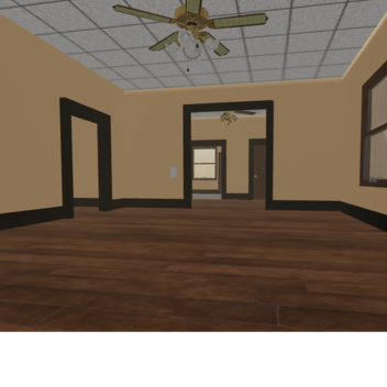 80s style apartment with ceiling fans