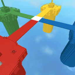 Doomspire but red and blue have elevators