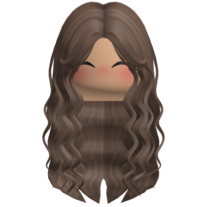 Wispy Wavy Long Girl Hair (Brown) Roblox item