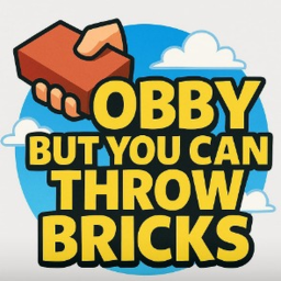 Obby but you can throw bricks