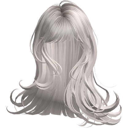 Silky Long Angelic Swirly Hair (Silver)