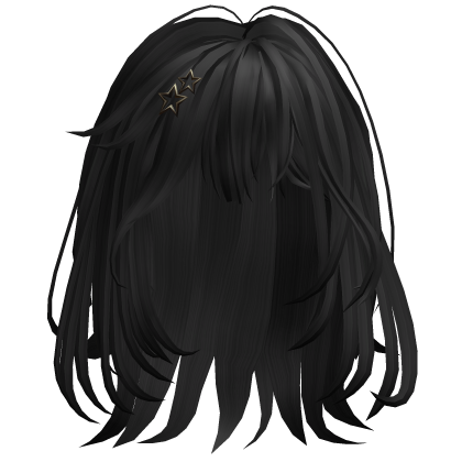 Star Clip Layered Hair - Black