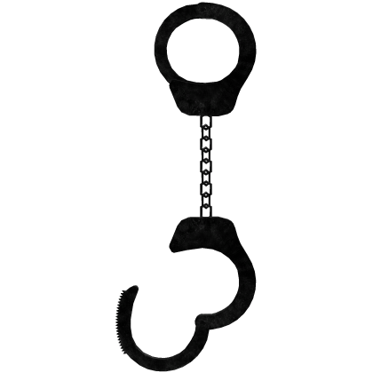 🖤 ,, black rusted gothic handcuffs handheld