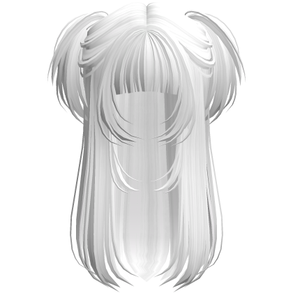 Vamp Long Straight Pigtails White Roblox item