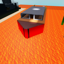 push a noob into a lava lake