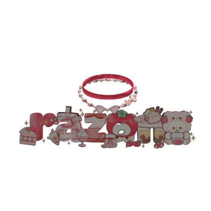 ♡ : razan strawberry bear bobs double choker 3.0 ৎ