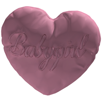 babygirl handheld pillow Roblox item