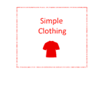 Simple clothing