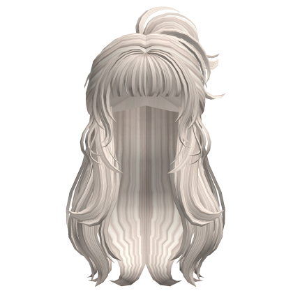 Silver School Girl Messy Y2K Updo Roblox item